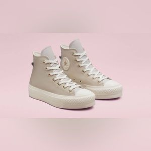 Chuck Taylor All Star Lift Platform Earthy Tones - String/Pale Putty/Egret